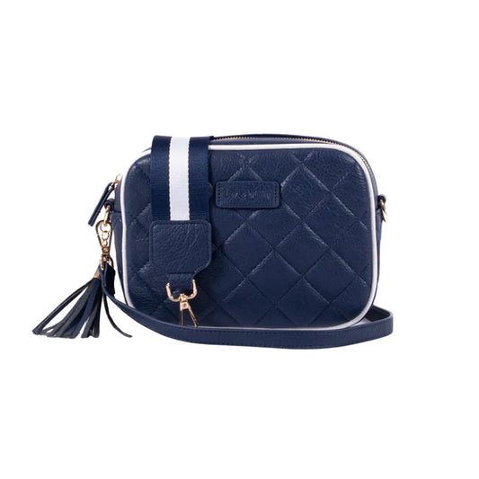 Sally Quilted Suede Bag