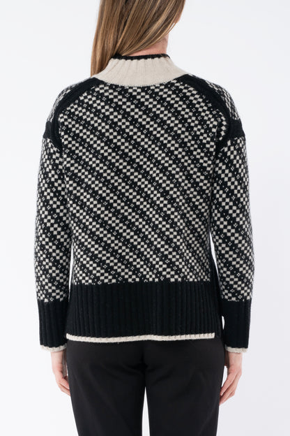 Geo Intarsia Pullover