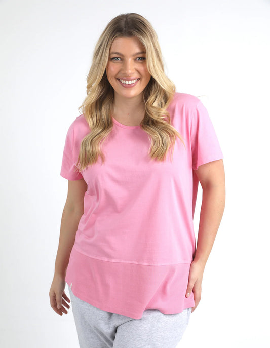 Rib Short Sleeve Tee