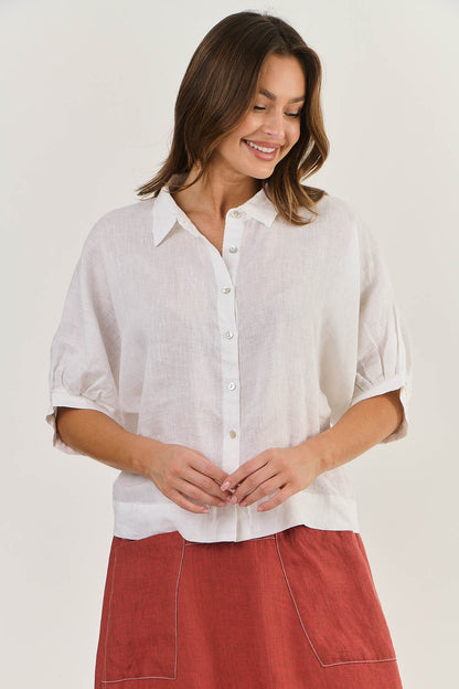 Linen Collared Shirt