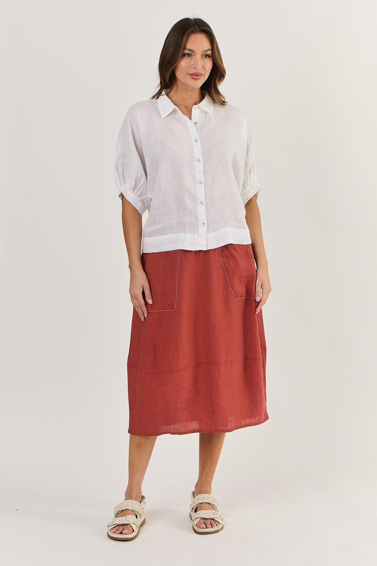 Linen Collared Shirt