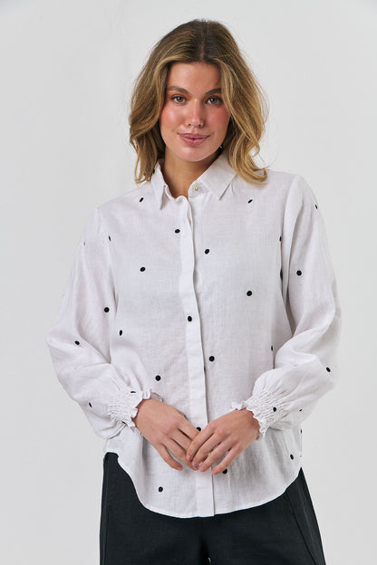 Shirred Sleeve Shirt