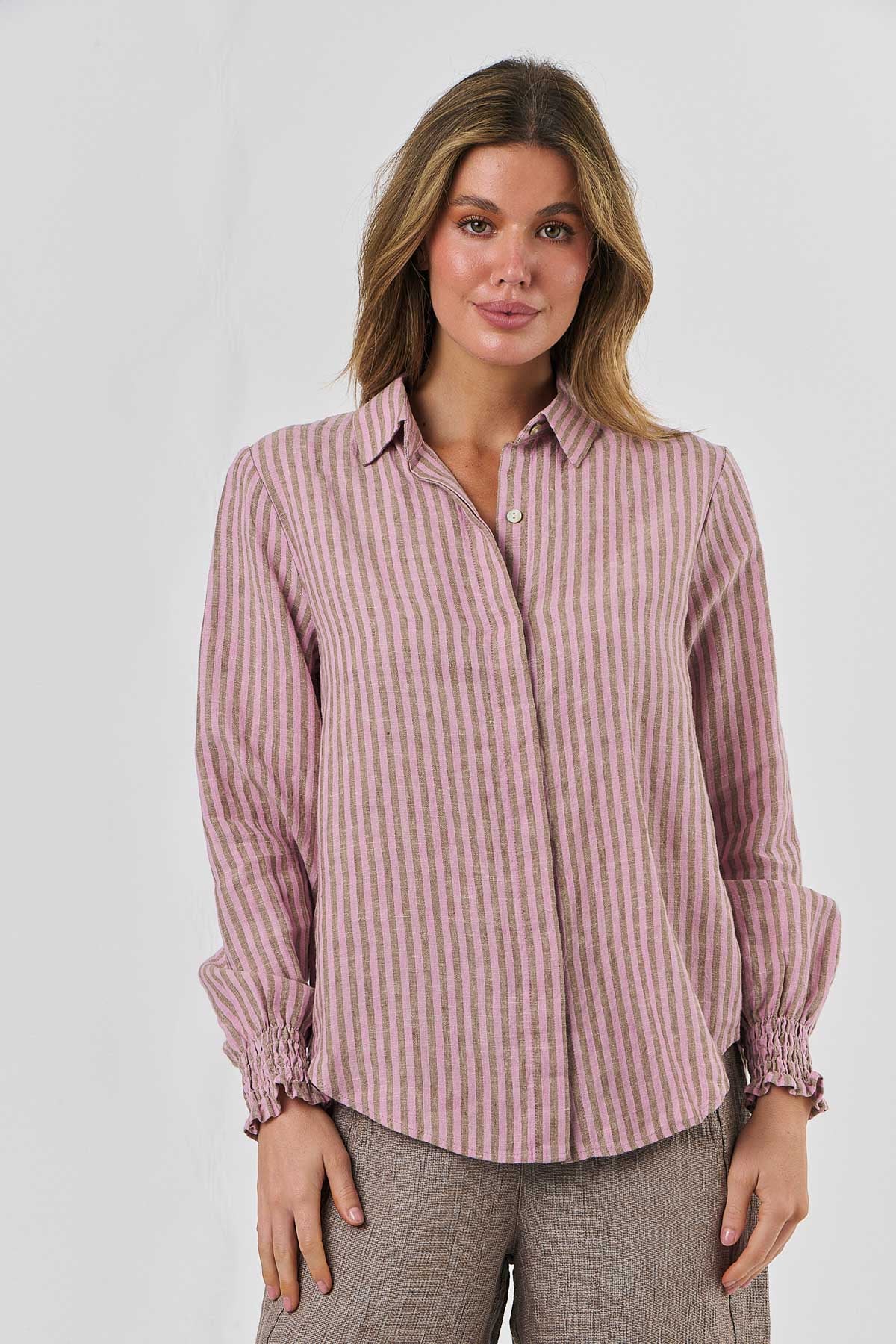 Shirred Sleeve Shirt