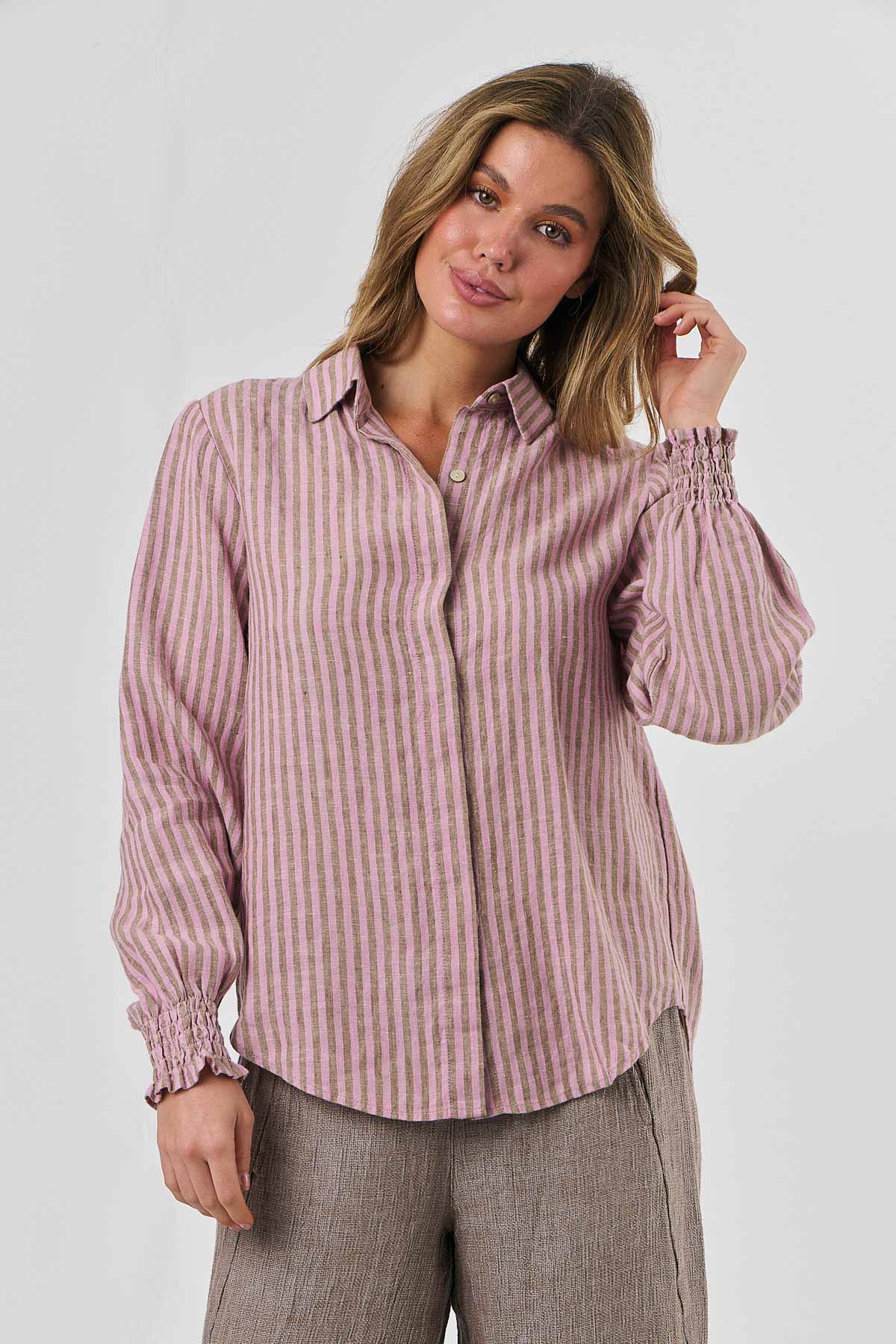 Shirred Sleeve Shirt