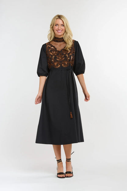 Luna Embroidered Dress