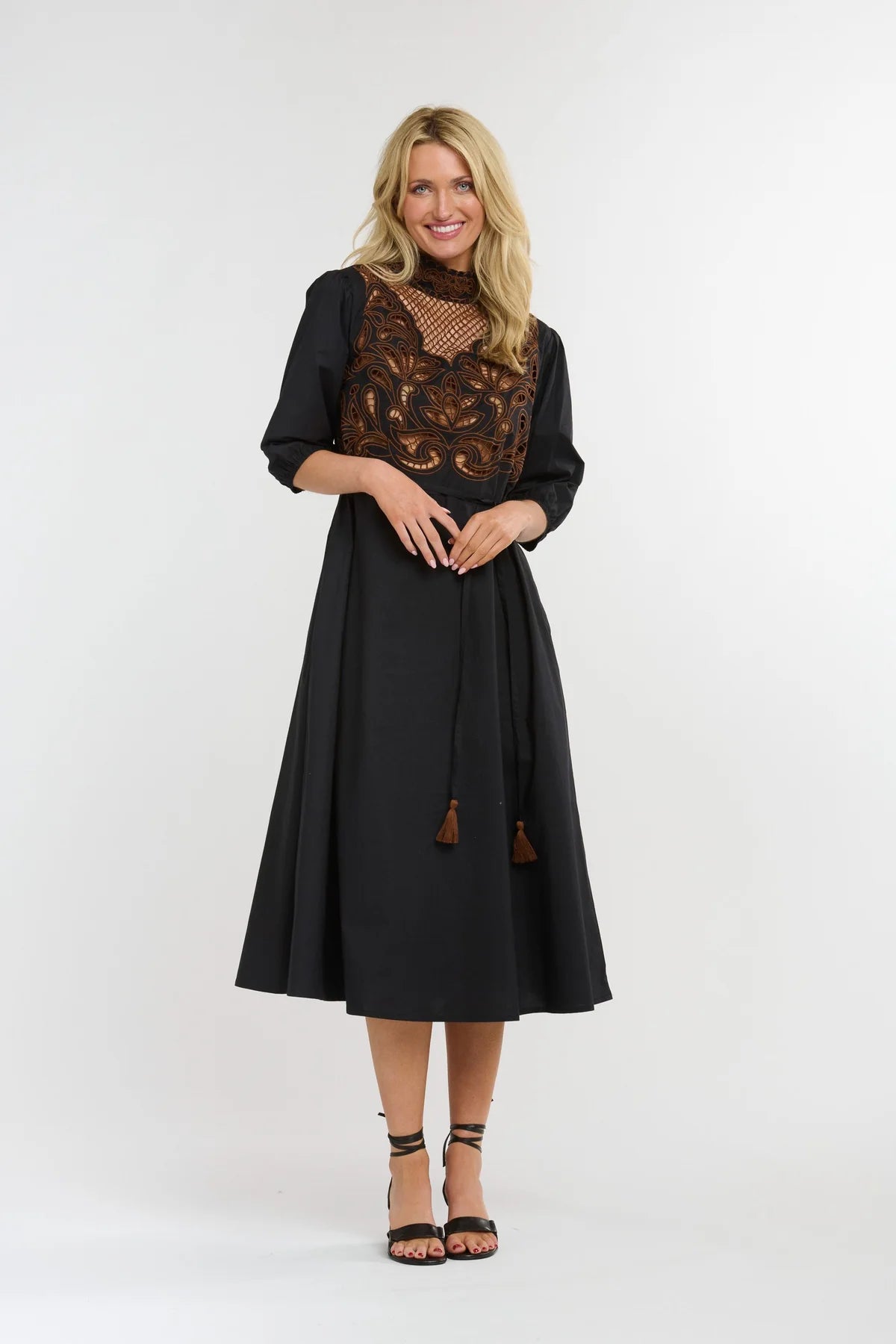 Luna Embroidered Dress