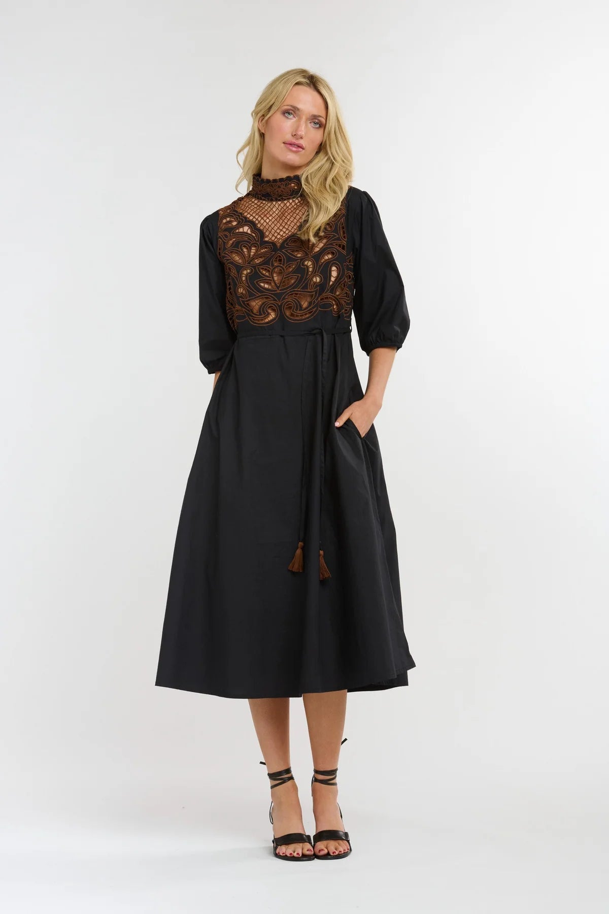 Luna Embroidered Dress