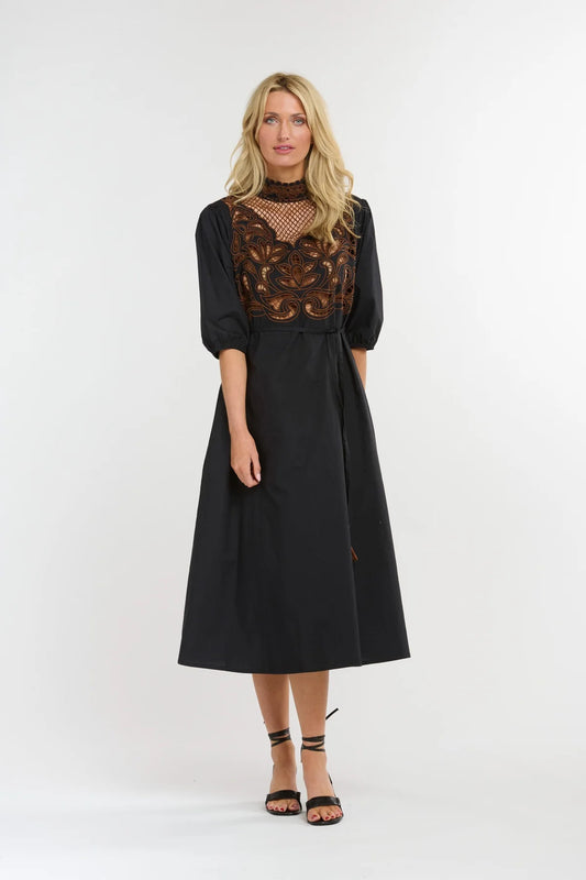 Luna Embroidered Dress