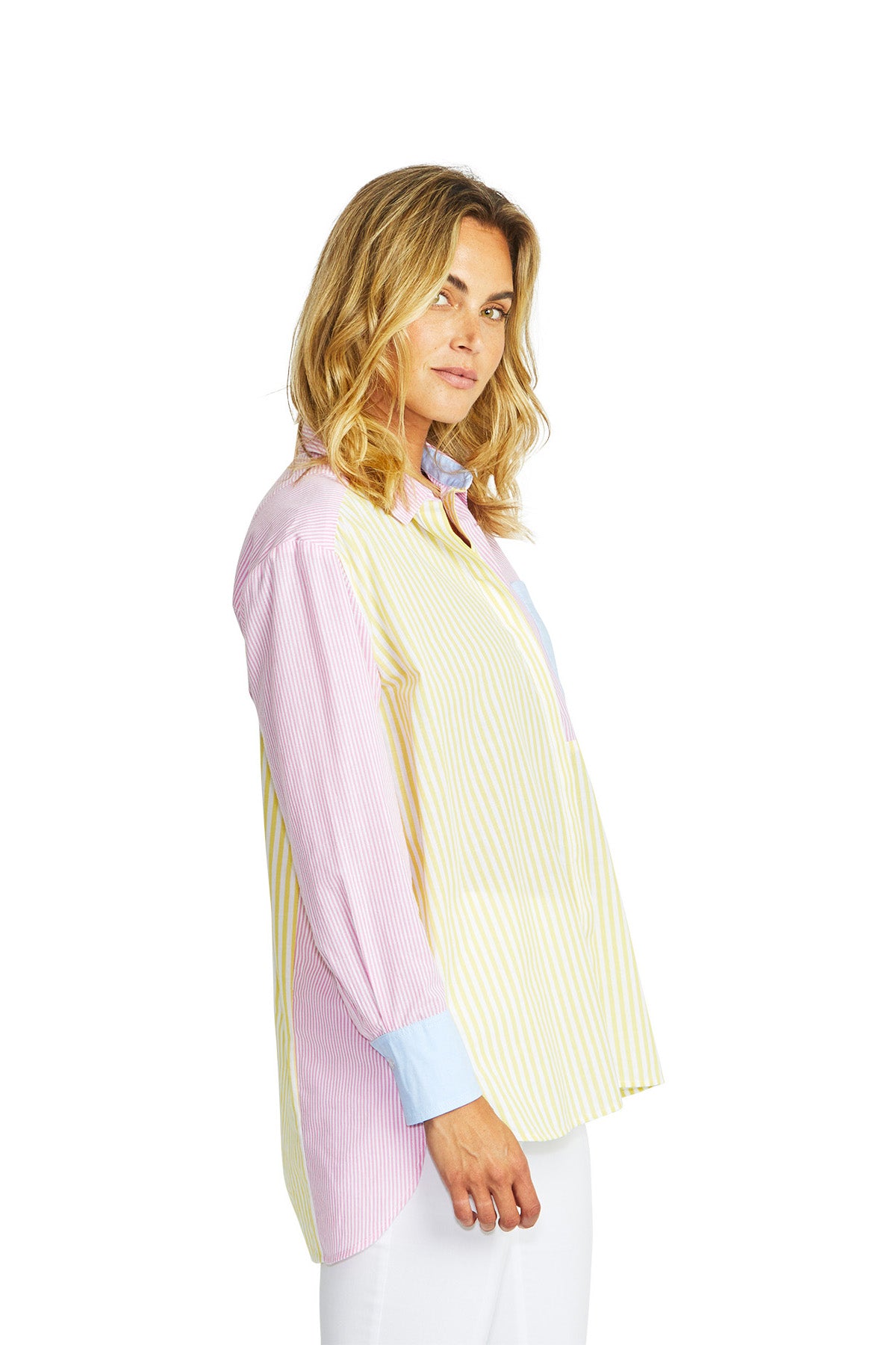 Cruz Spliced Stripe Shirt