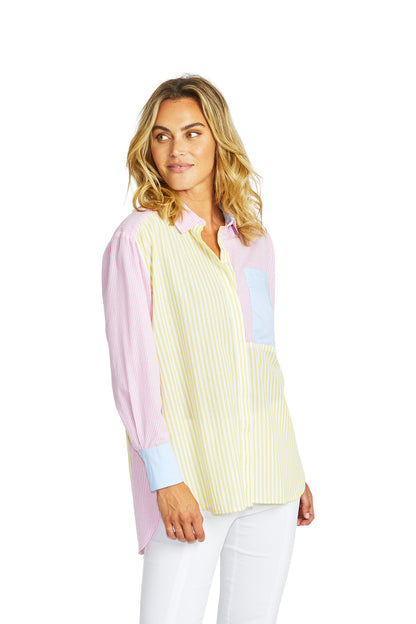 Cruz Spliced Stripe Shirt