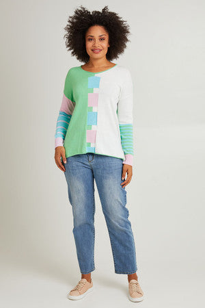 Intarsia Squares Jumper