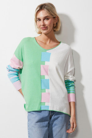 Intarsia Squares Jumper