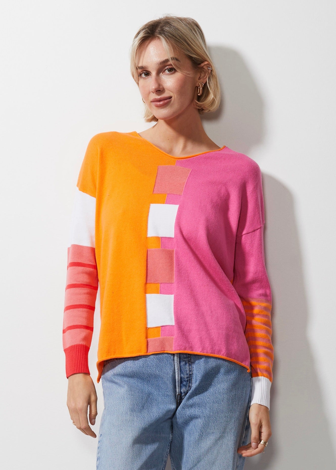 Intarsia Squares Jumper