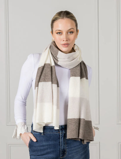 Gelato Cashmere Striped Scarf