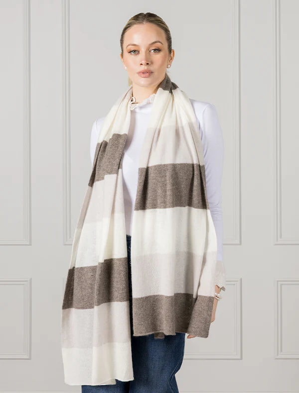 Gelato Cashmere Striped Scarf