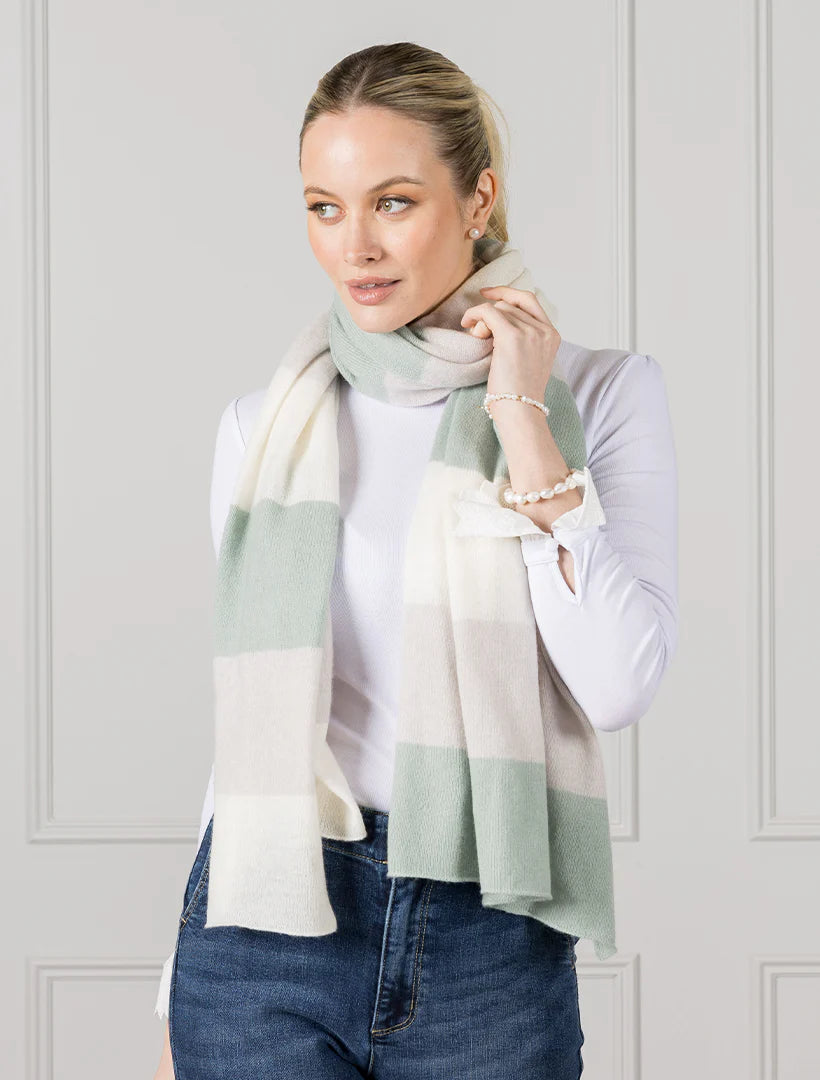 Gelato Cashmere Striped Scarf