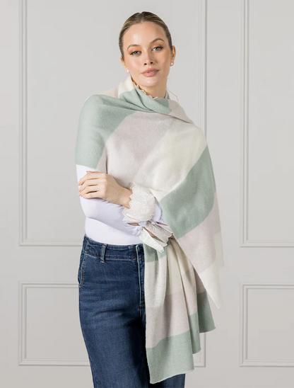 Gelato Cashmere Striped Scarf