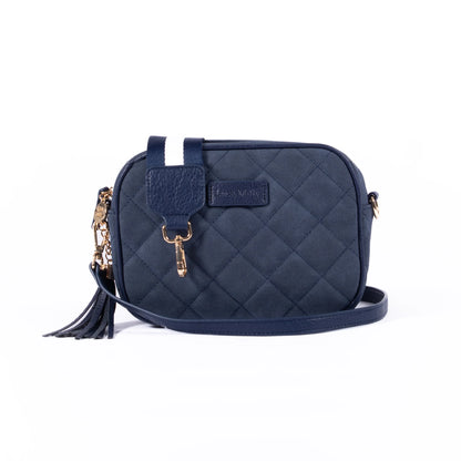 Sally Quilted Suede Bag