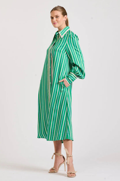 Octavia Longline Shirtdress