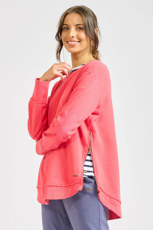 High-Low Zipside Sweat